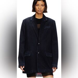 ✨⚡️💥New X2 denim laboratory denim blazer Men jean jacket size 
Medium